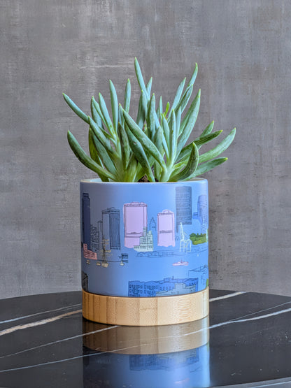 Bridging the Borough - ceramic planter pot