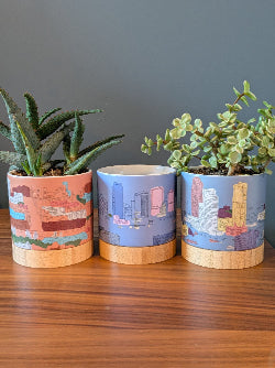 Bridging the Borough - ceramic planter pot