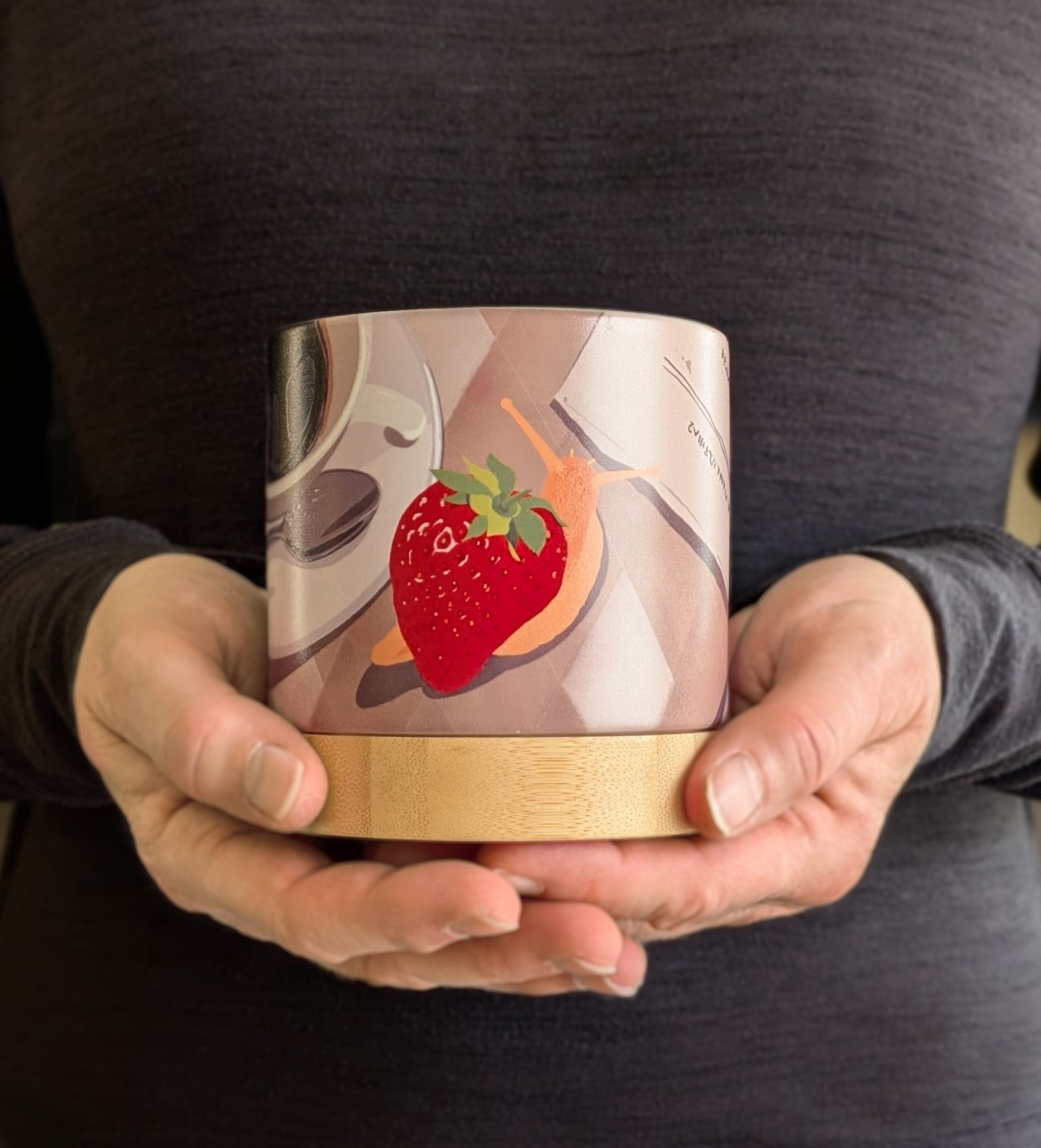 Snailberry Cafe - ceramic planter pot