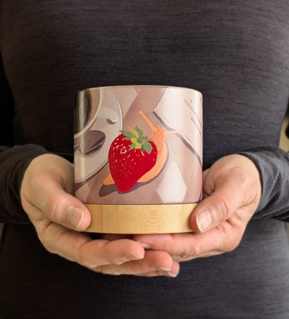Snailberry Cafe - ceramic planter pot