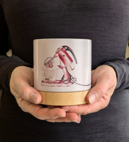 Whisk Taker - ceramic planter pot