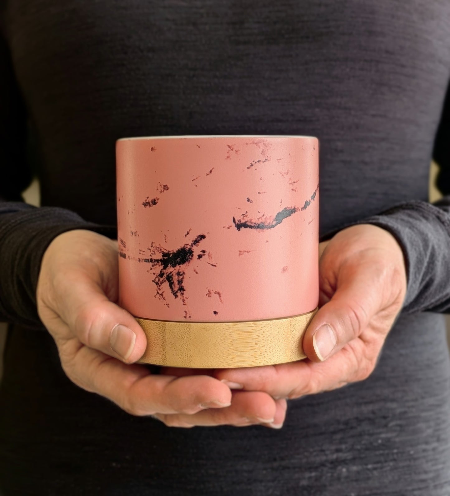 Dragonflies Shimmer - ceramic planter pot
