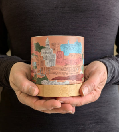 Oaktown Views - ceramic planter pot