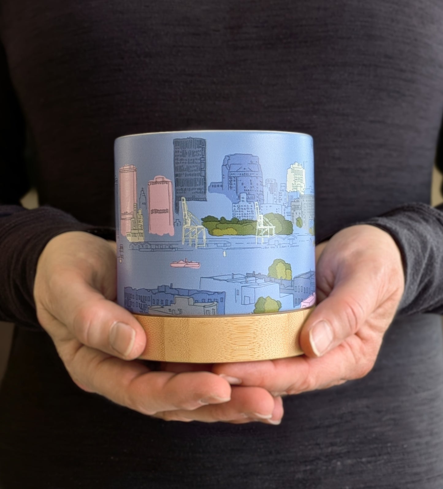 Bridging the Borough - ceramic planter pot