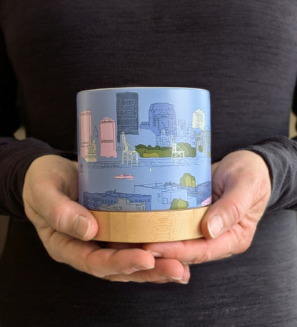 Bridging the Borough - ceramic planter pot