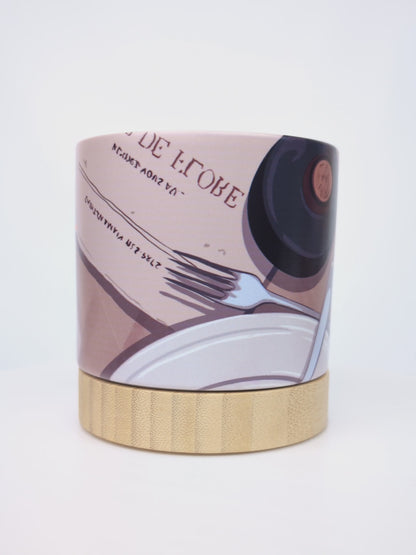 Snailberry Cafe - ceramic planter pot