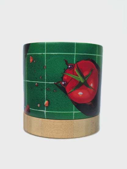Le Beetlemato - ceramic planter pot