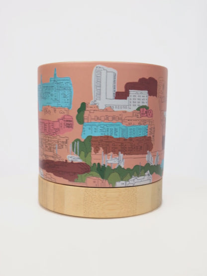 Oaktown Views - ceramic planter pot