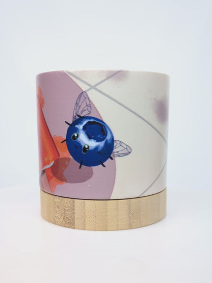 Bluesicle Buzz - ceramic planter pot