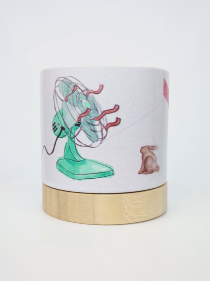 Fan Club - ceramic planter pot