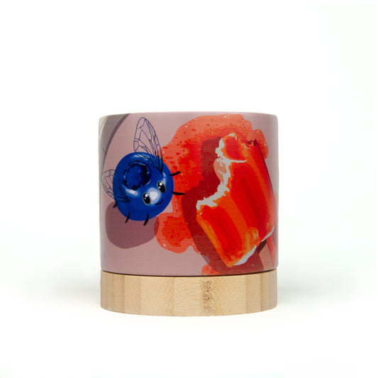 Bluesicle Buzz - ceramic planter pot