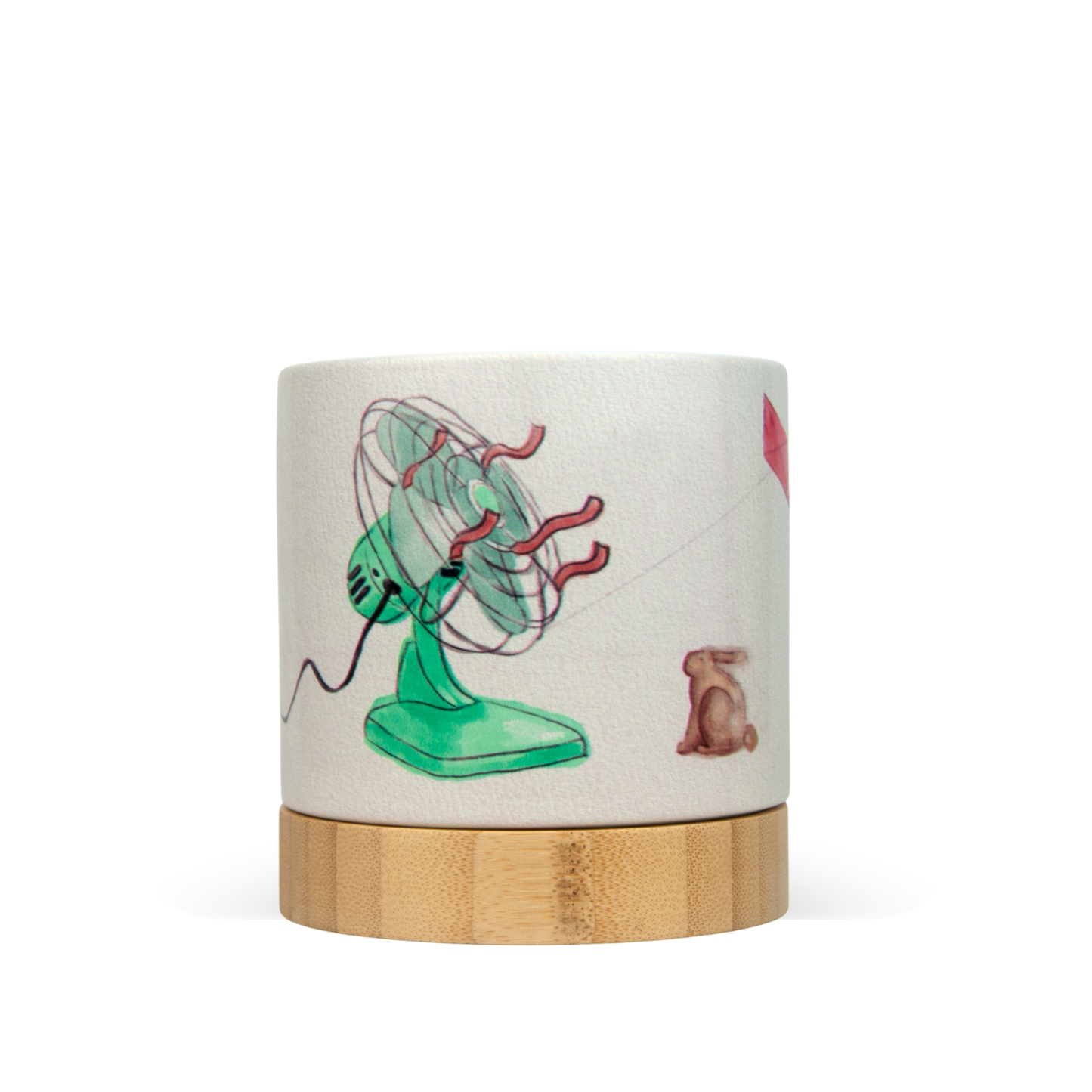 Fan Club - ceramic planter pot